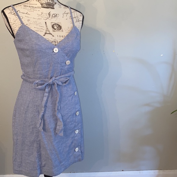 Banana republic linen cotton button mini dress - Picture 12 of 16